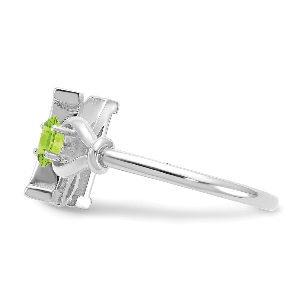 14KW Letter M with Birthstone Ring