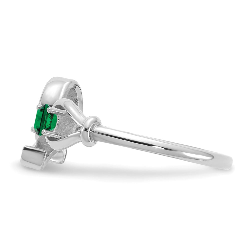 10KW Letter Q with Birthstone Ring