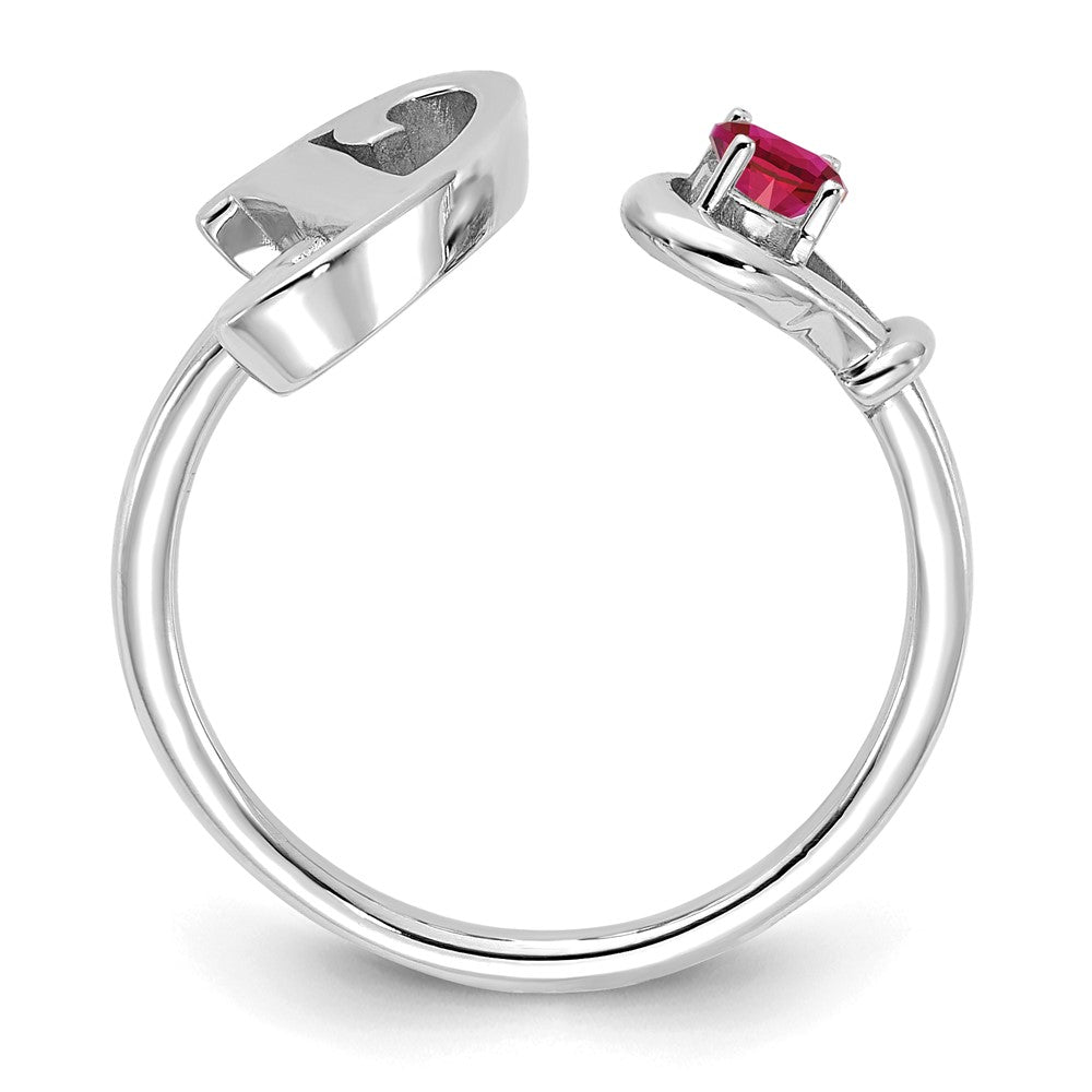 10KW Letter Y with Birthstone Ring