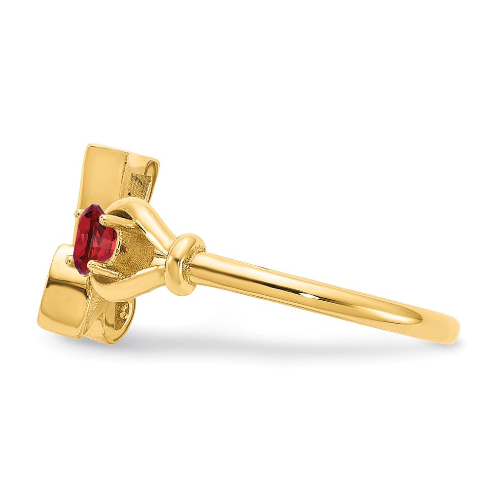 Sterling Silver/Gold-plated Letter Z with Birthstone Rings