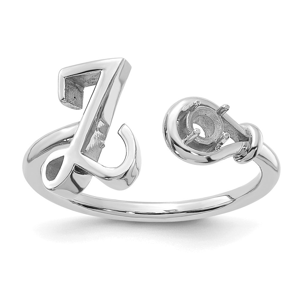 10KW Letter Z with Birthstone Ring