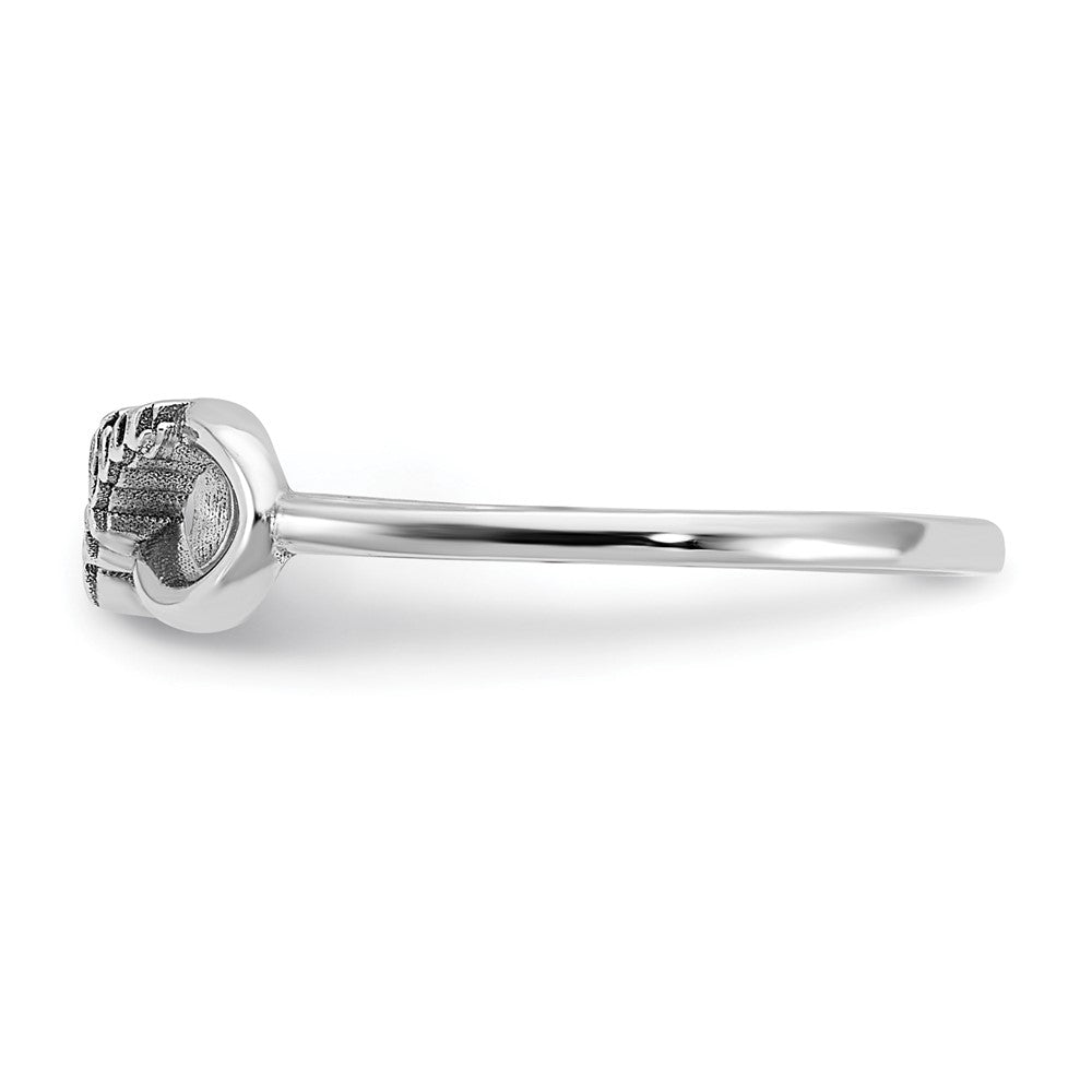 10k White Gold Personalized Infinity Ring