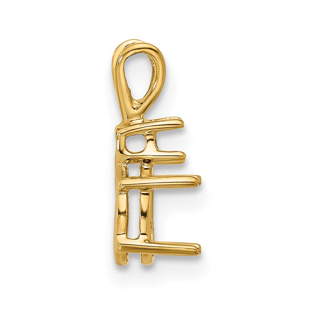 14k Diamond & 6 x 4 Oval Mounting