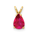 14k Ruby pendant
