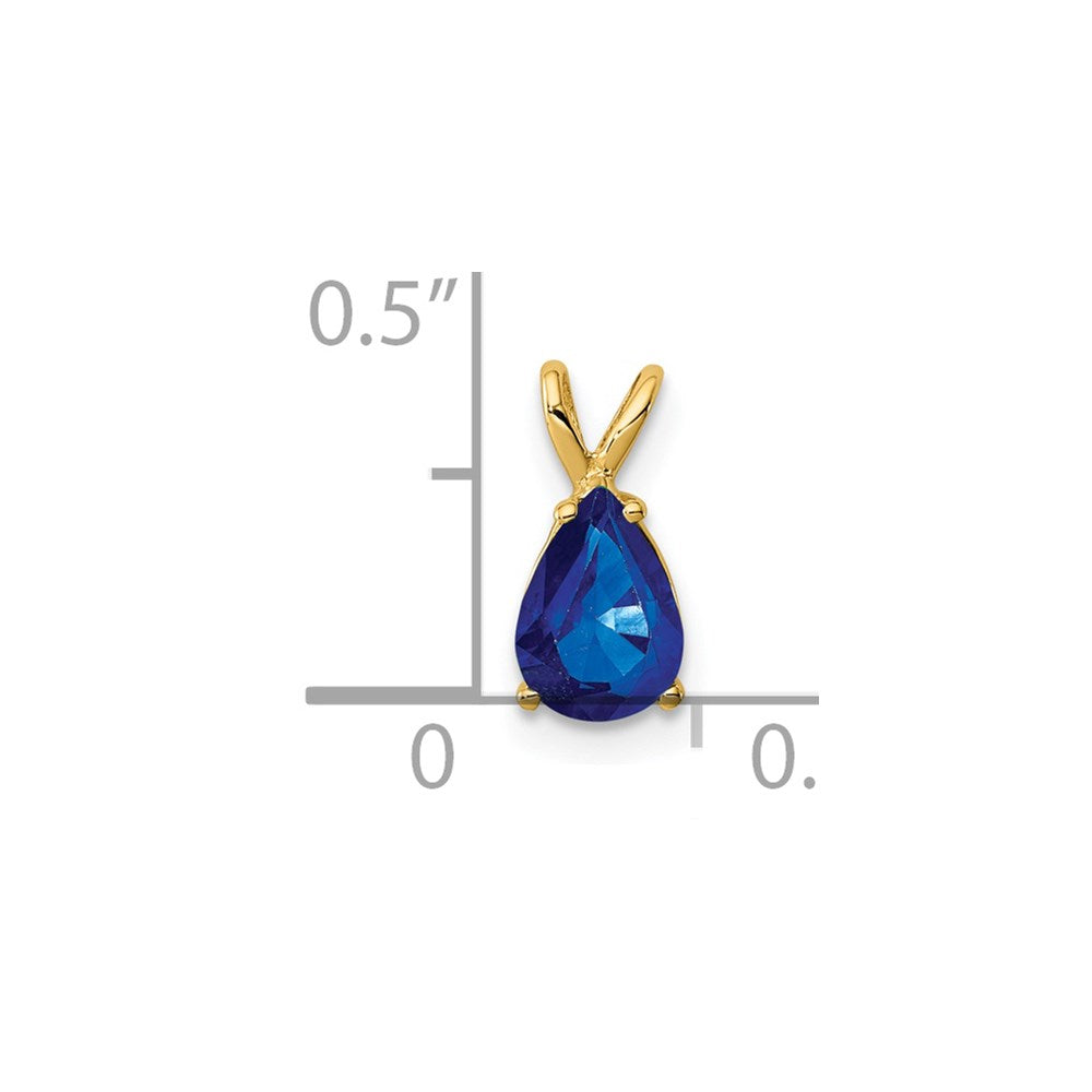 14k Sapphire pendant
