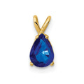 14k Sapphire pendant