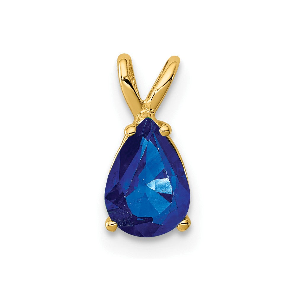 14k Sapphire pendant