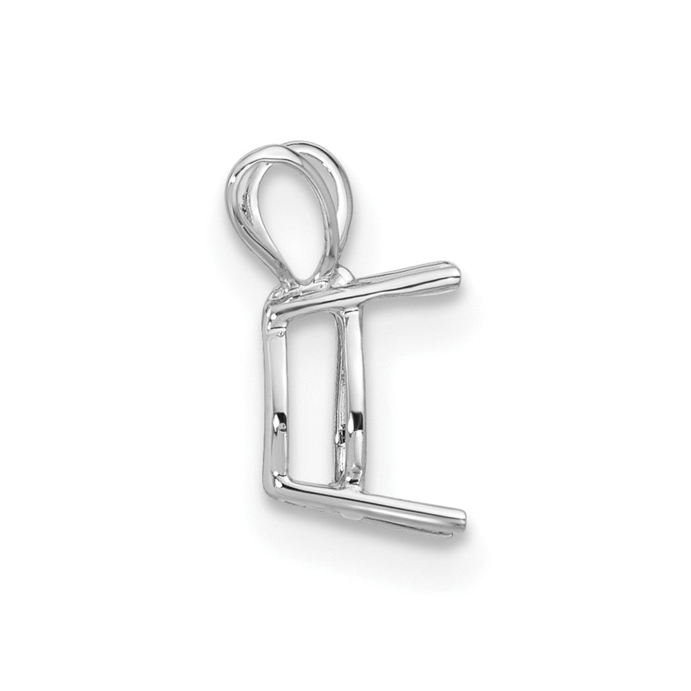14k White Gold 7 x 5 Pear Mounting