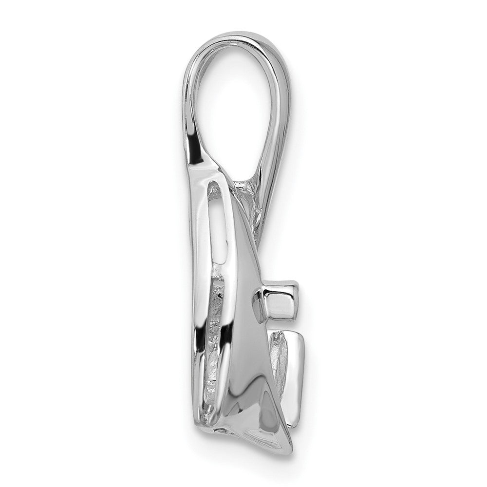 14k White Gold and Gemstone Pendant Mounting