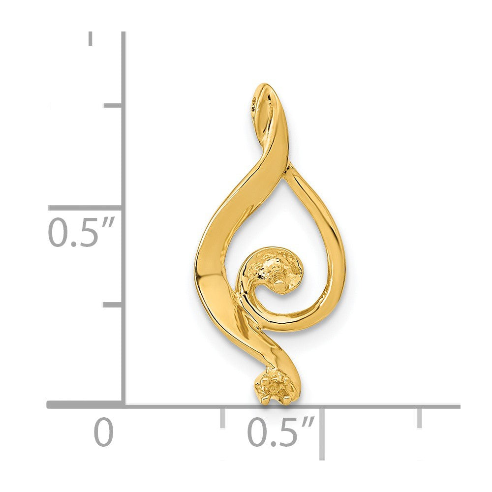 14k Pearl pendant mounting