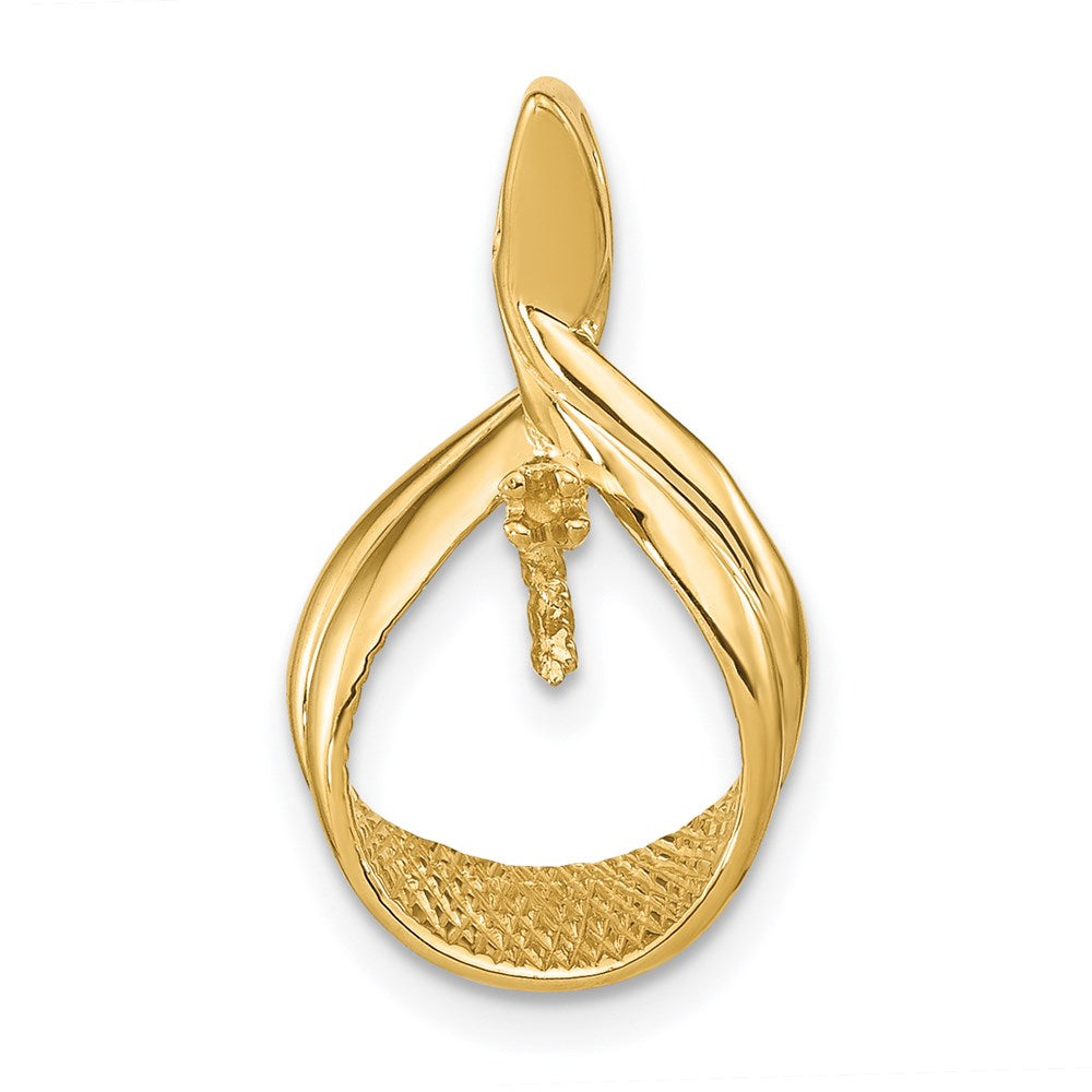14k Pearl pendant mounting