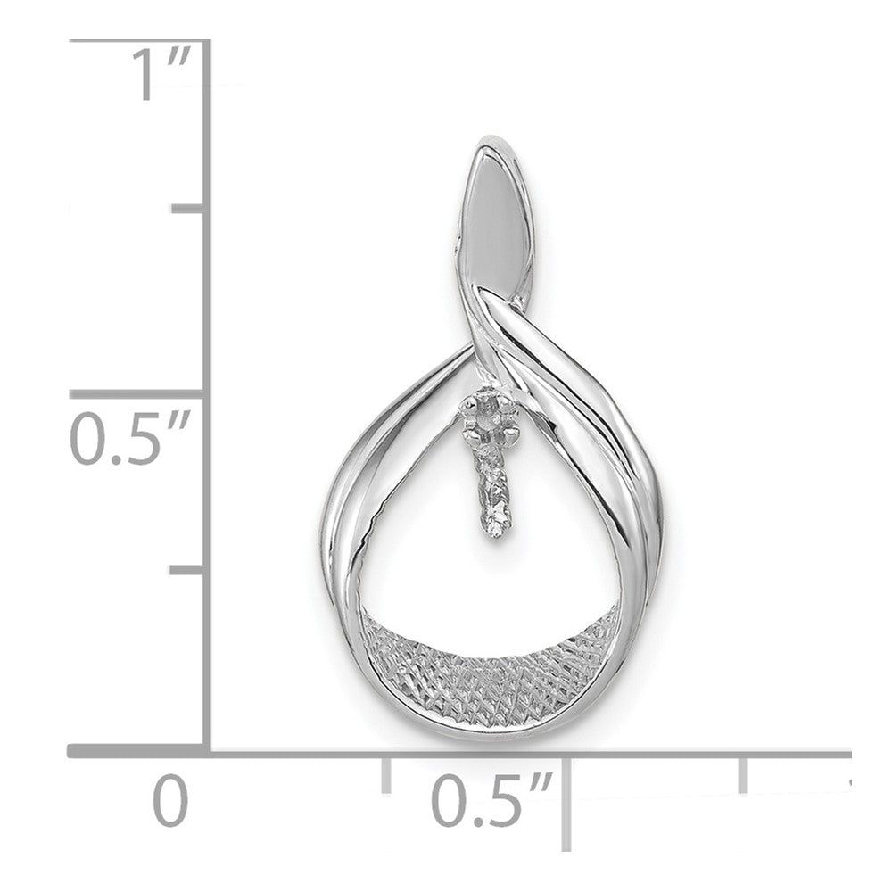 14k White Gold Pearl Pendant Mounting