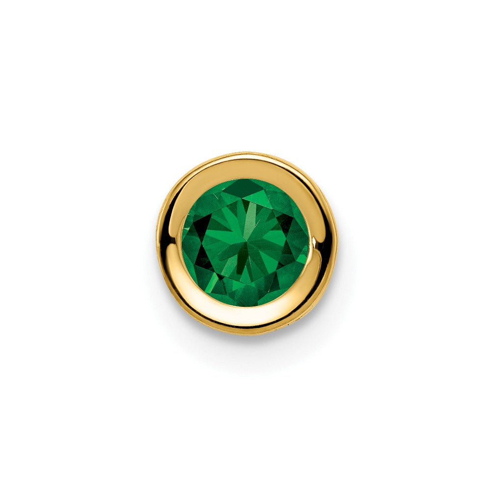 14k 5mm Mount St. Helens bezel pendant