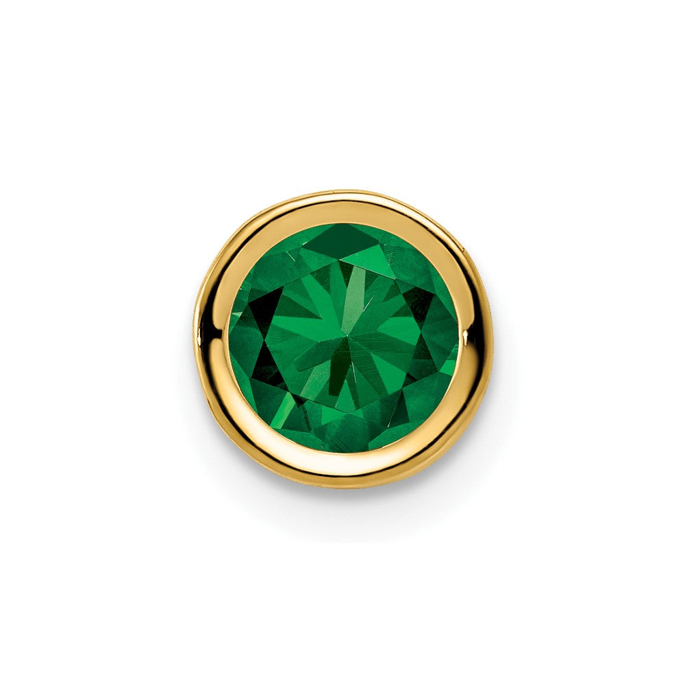 14k 6mm Mount St. Helens bezel pendant