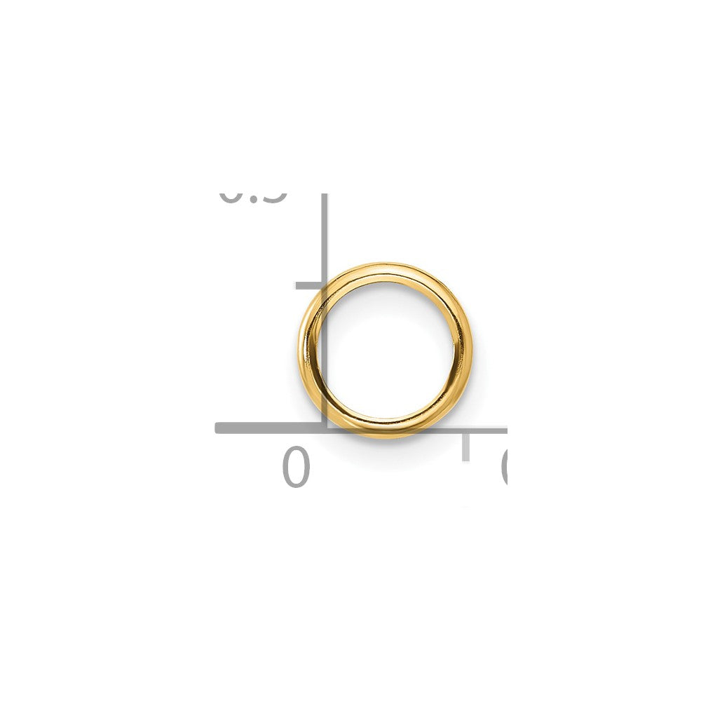 14k 7mm Round Bezel Pendant Mounting