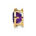 14k 7mm Amethyst bezel pendant