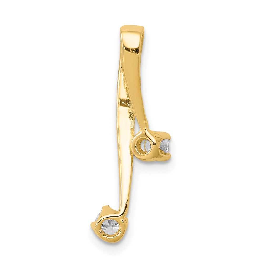 14k VS 2-3.0mm Diamond Chain Slide