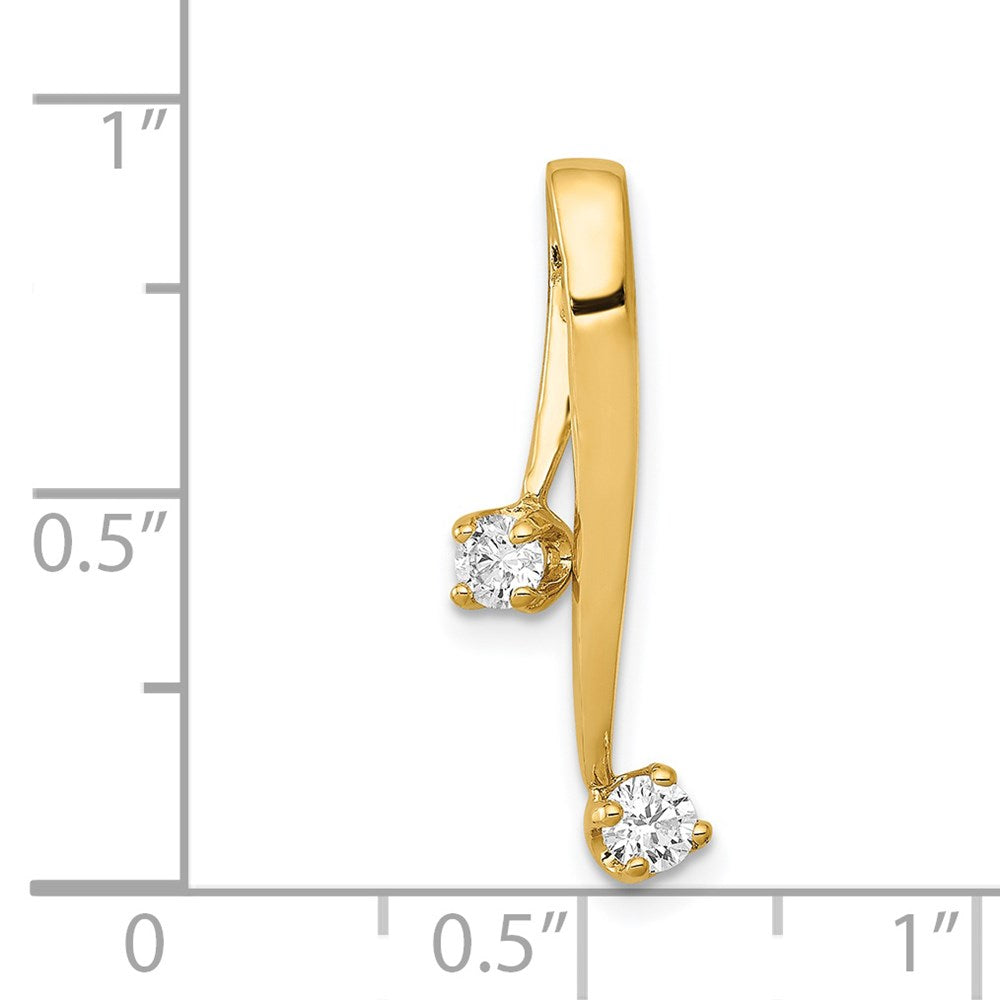 14k VS 2-3.0mm Diamond Chain Slide