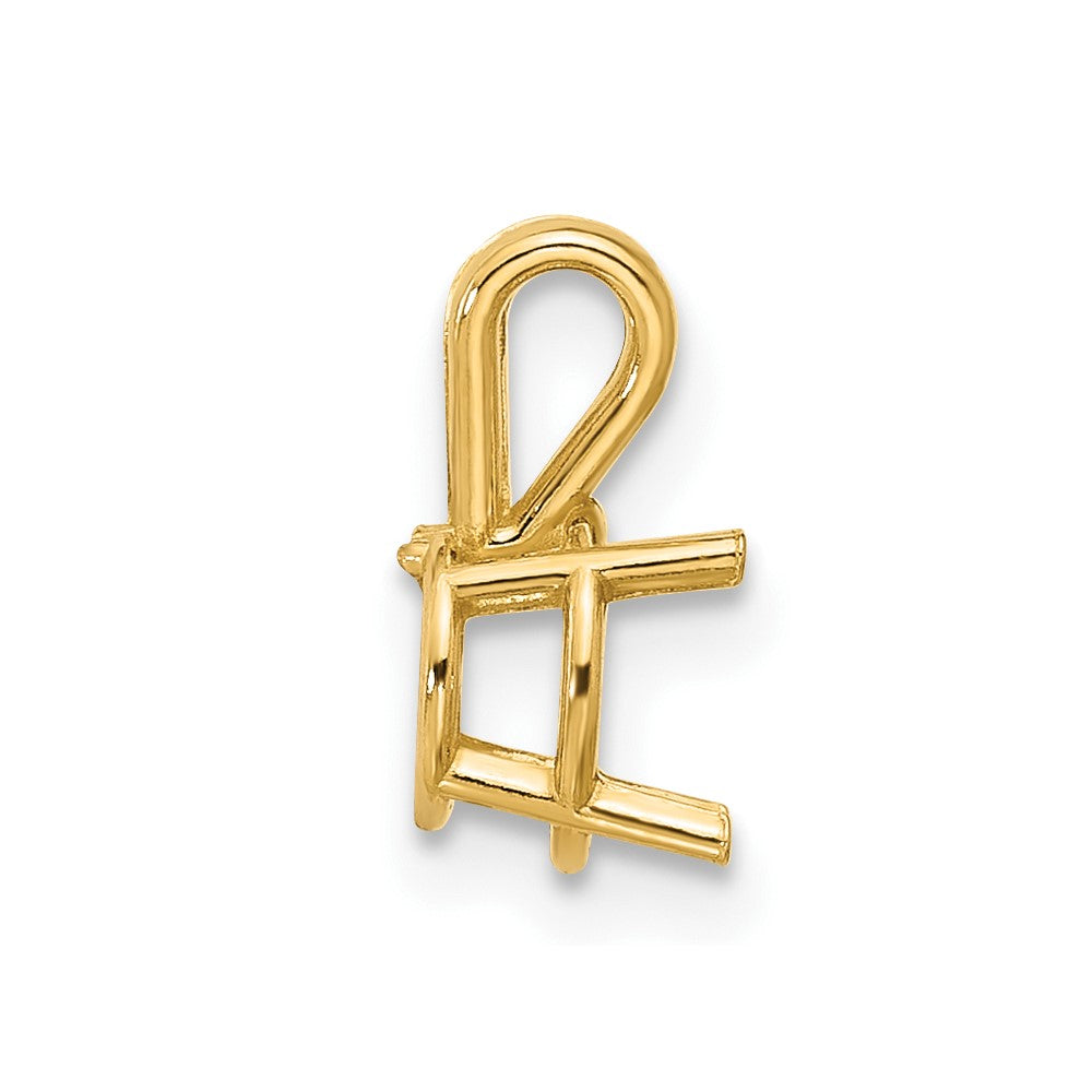 14k Round 6mm Pendant Mounting