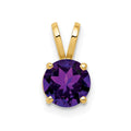 14k Amethyst pendant