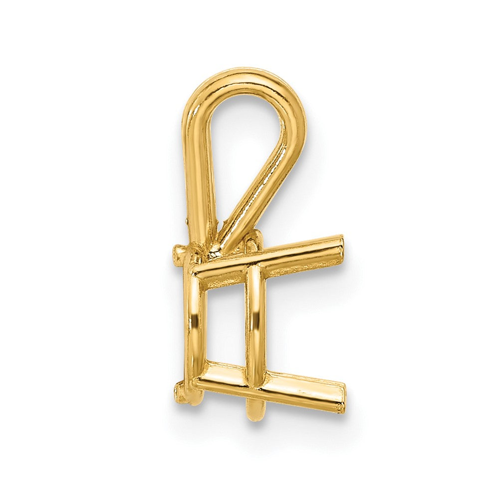 14k Round 7mm Pendant Mounting