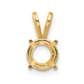 14k Round 7mm Pendant Mounting