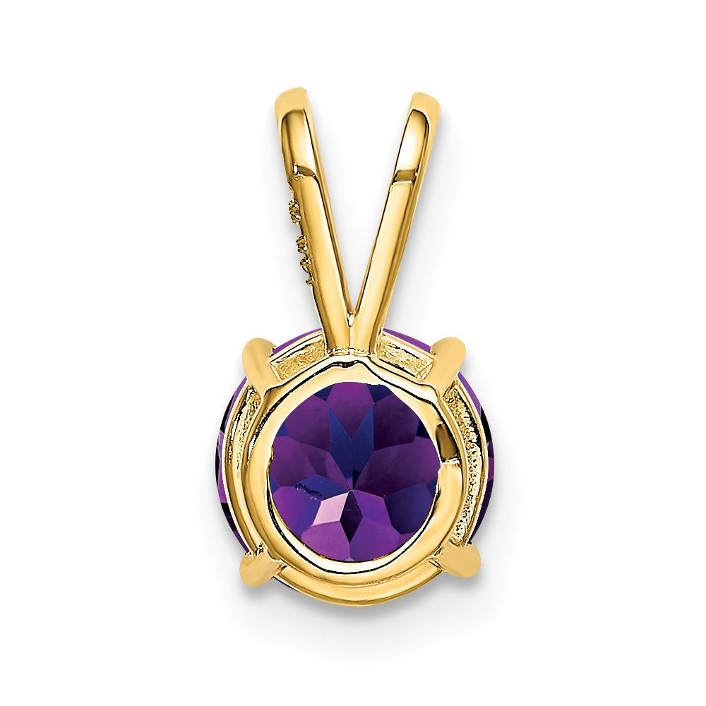 14k Amethyst pendant