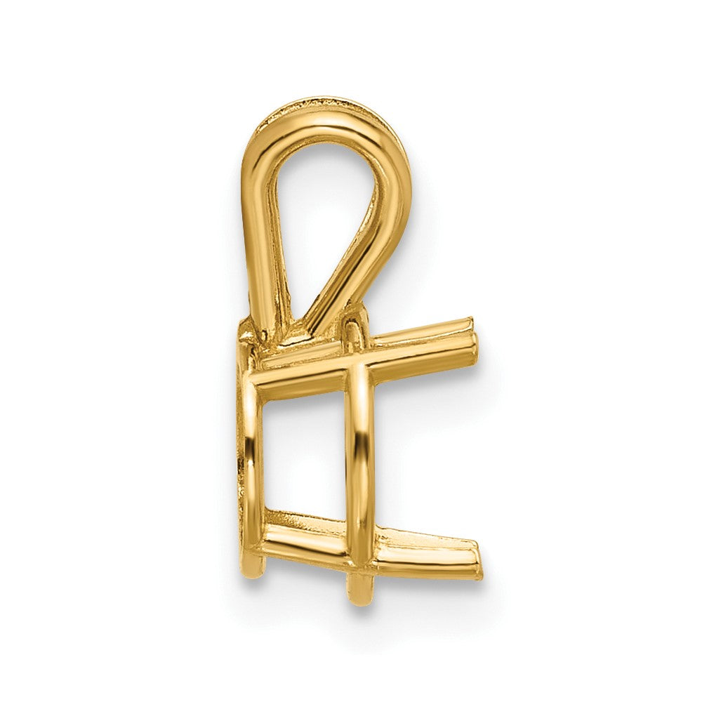 14k Round 8mm Pendant Mounting