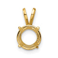 14k Round 8mm Pendant Mounting