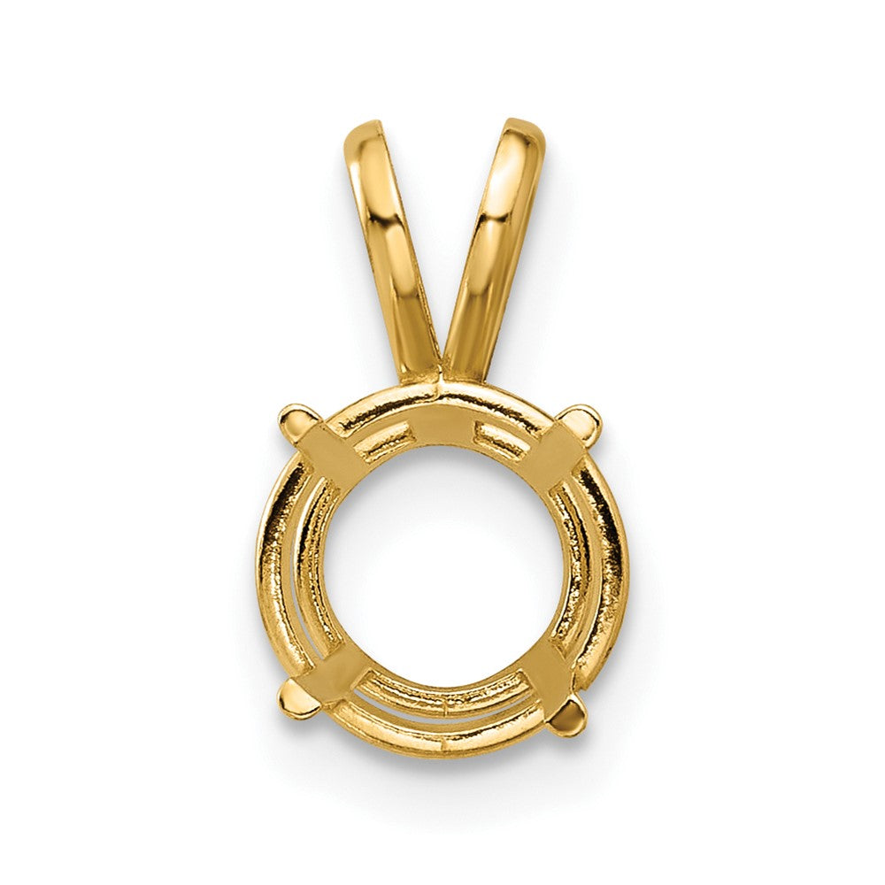 14k Round 8mm Pendant Mounting