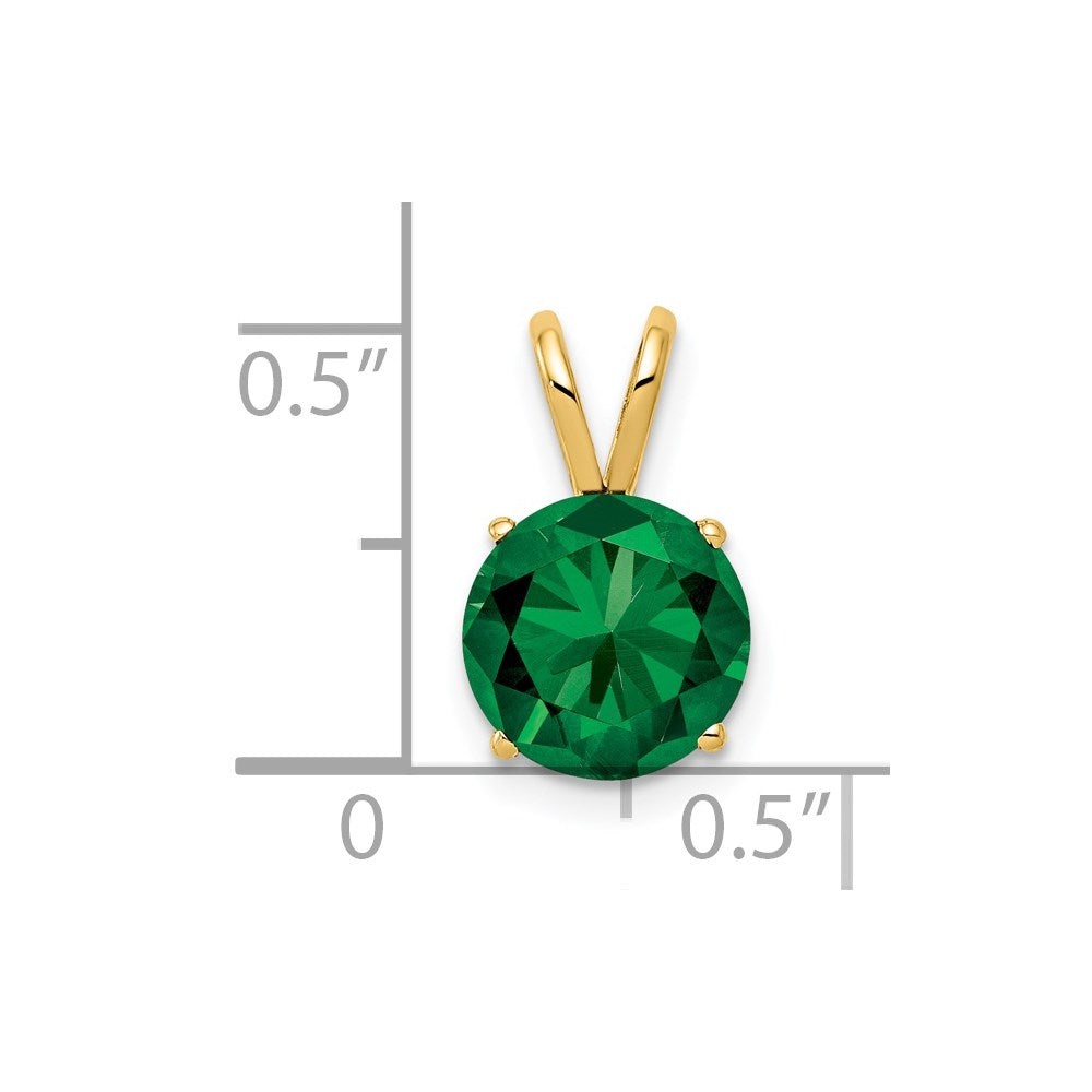 14k 8mm Mount St. Helens pendant