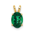 14k 8x6mm Oval Mount St. Helens pendant