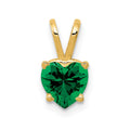14k 6mm Heart Mount St. Helens pendant