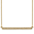 14ky Diamond Bar Necklace