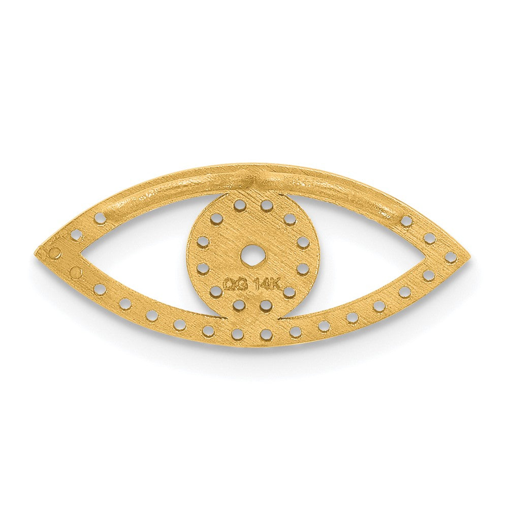 14ky Small Evil Eye Pendant Mounting