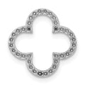 14k White Gold Small Quatrefoil Design Pendant Mounting