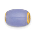 14K Polished Lavender Jade Oval Bead Slide Pendant