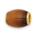 14K Polished Tiger's Eye Oval Bead Slide Pendant