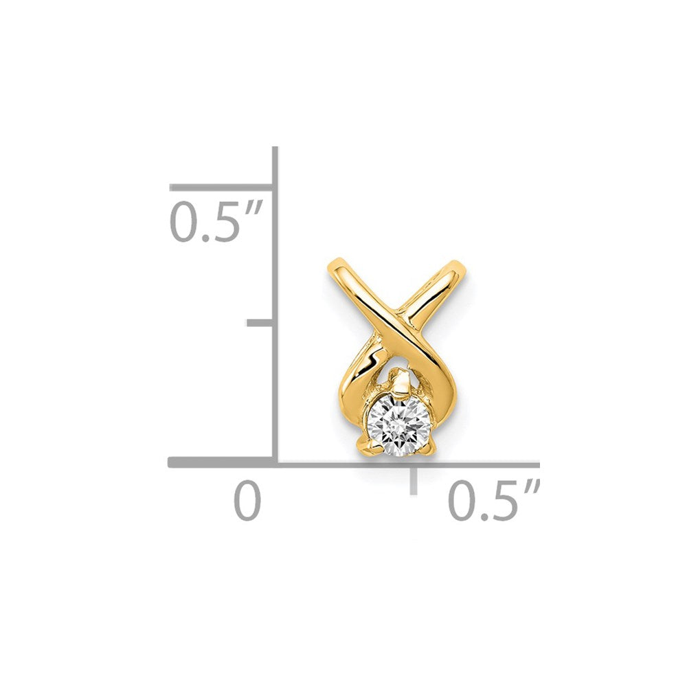 14k 2.9mm VS Diamond Chain Slide
