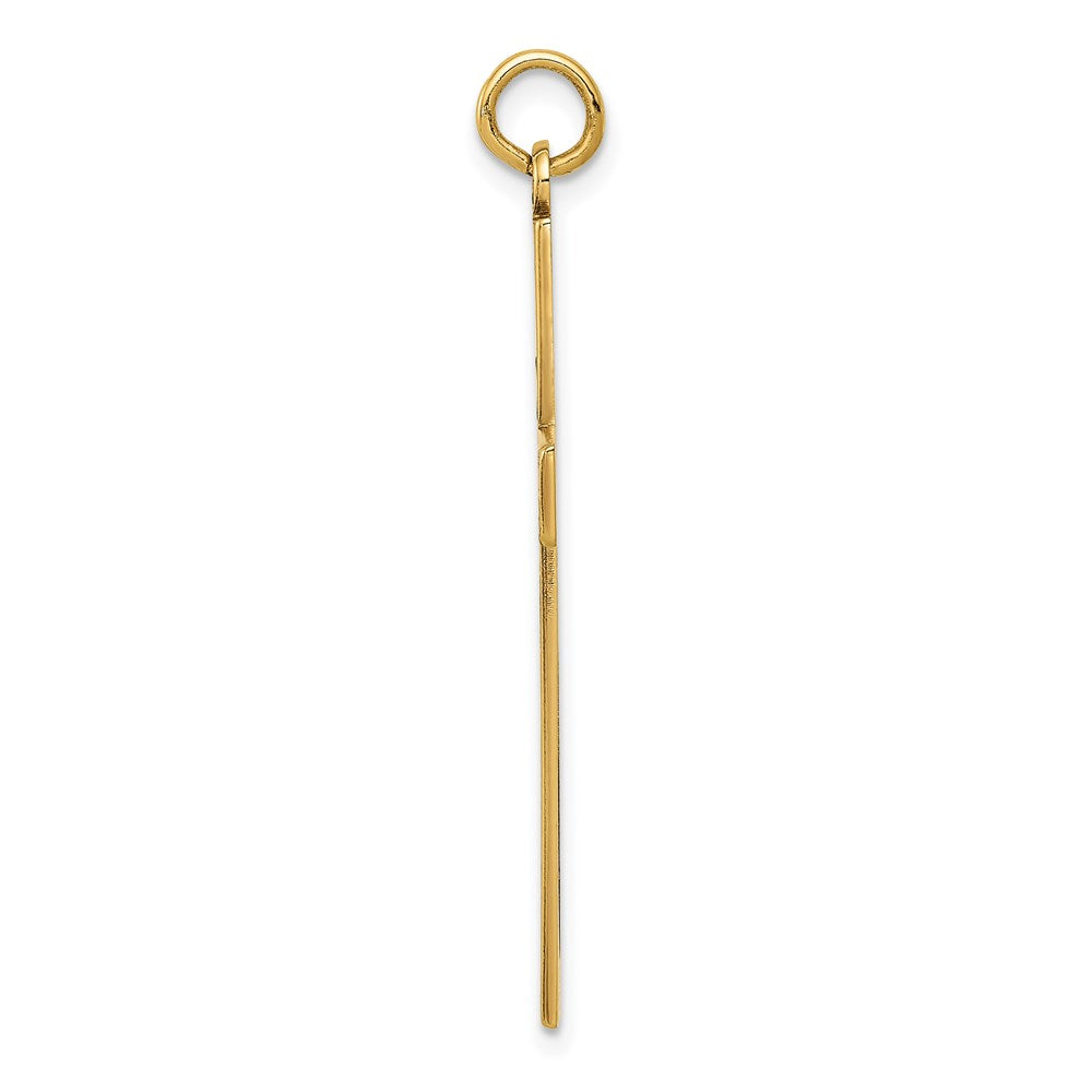 14K Laser Designed Cross Pendant