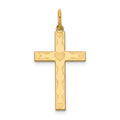 14K Laser Designed Cross Charm