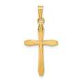 14k Polished Passion Cross Pendant