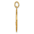 14k Solid Polished/Satin Medium St. Florian Medal