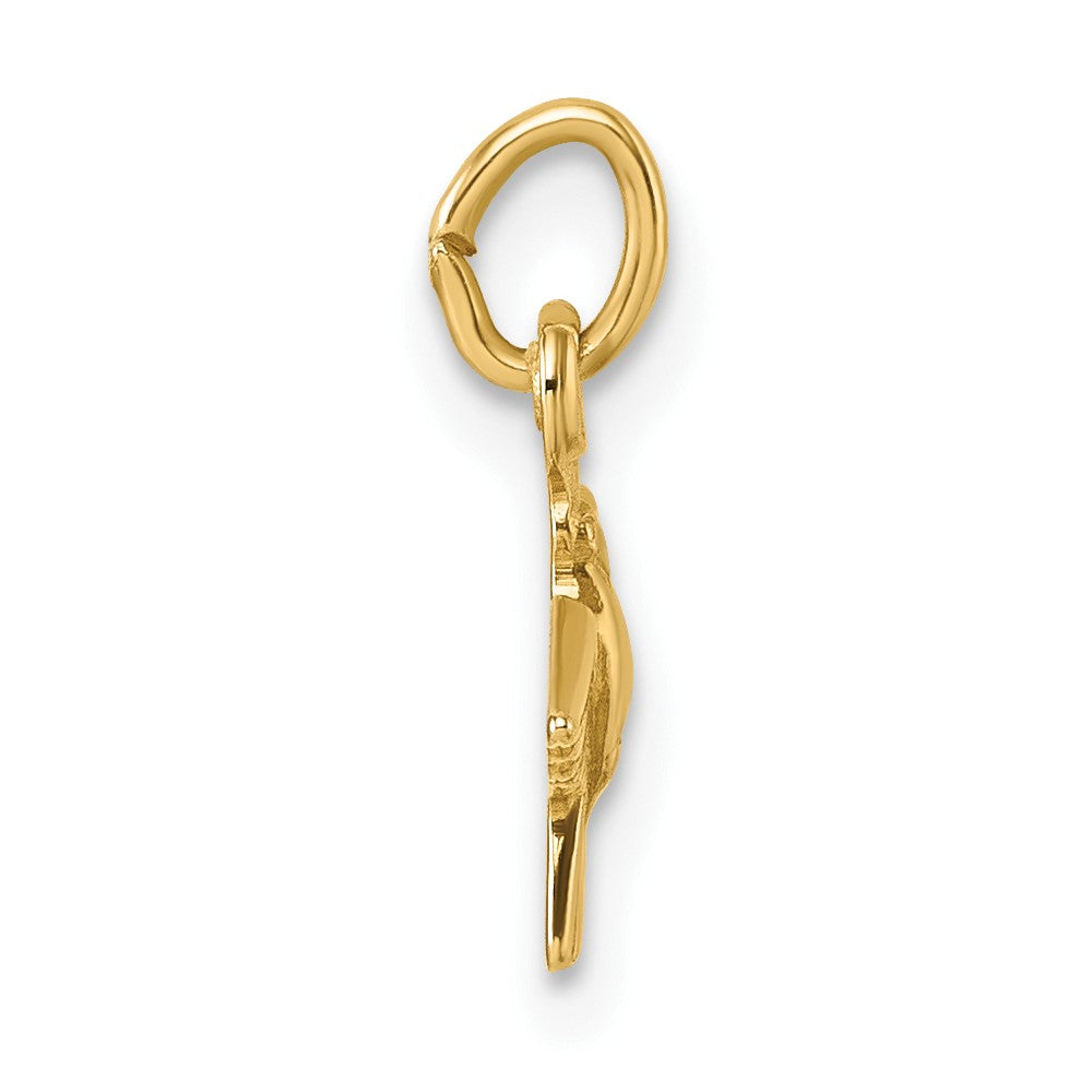 14k Polished Dove Pendant