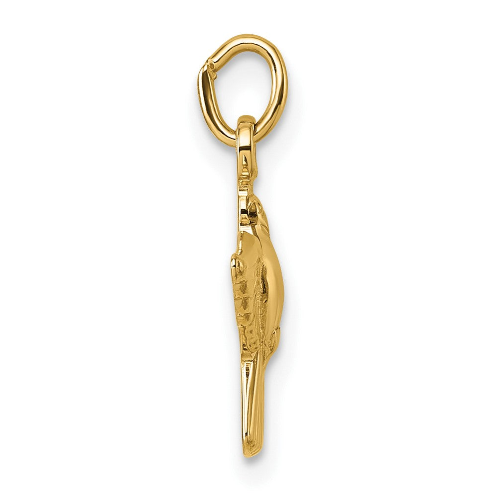 14k Polished Dove Pendant