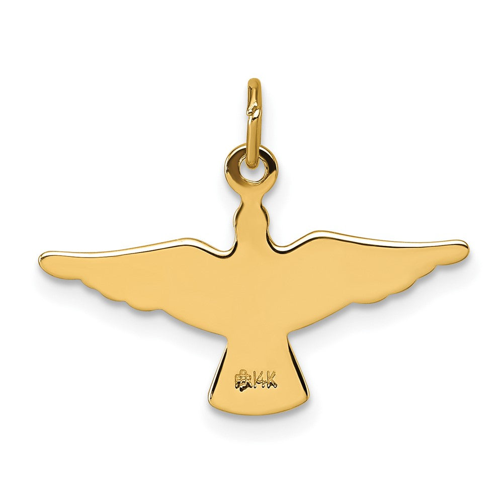 14k Polished Dove Pendant