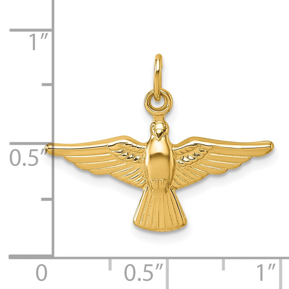 14k Polished Dove Pendant