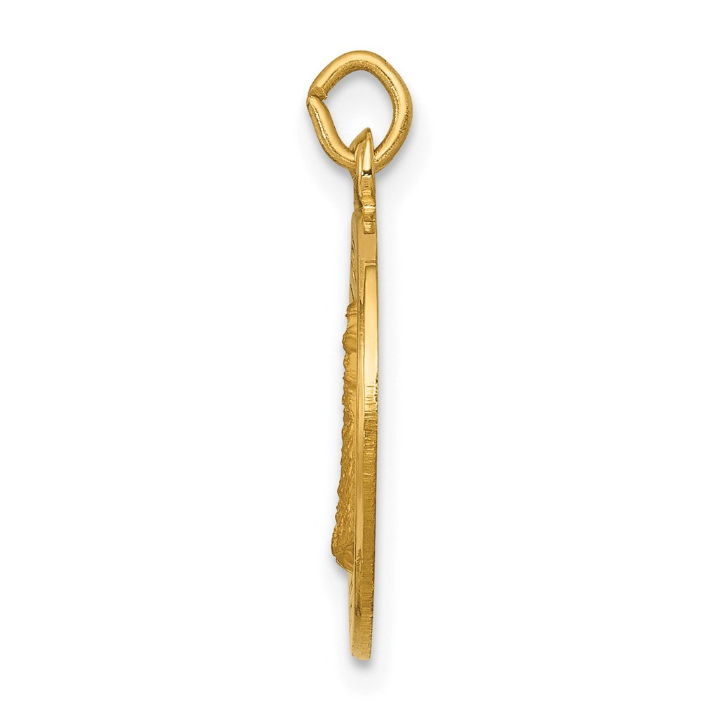 14k Our Lady of Loreto Medal Charm