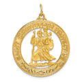 14k Saint Christopher Medal Pendant