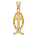 14k Ichthus Fish Pendant